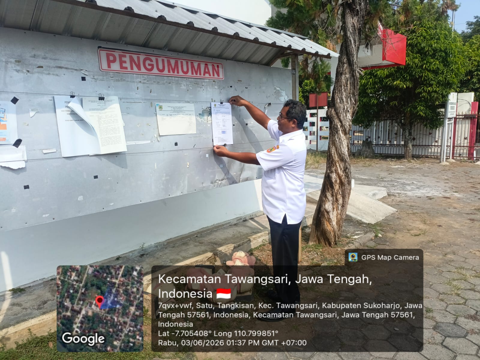 TPK DESA TANGKISAN UMUMKAN PEMENANG LELANG JEMBATAN TANGKISAN