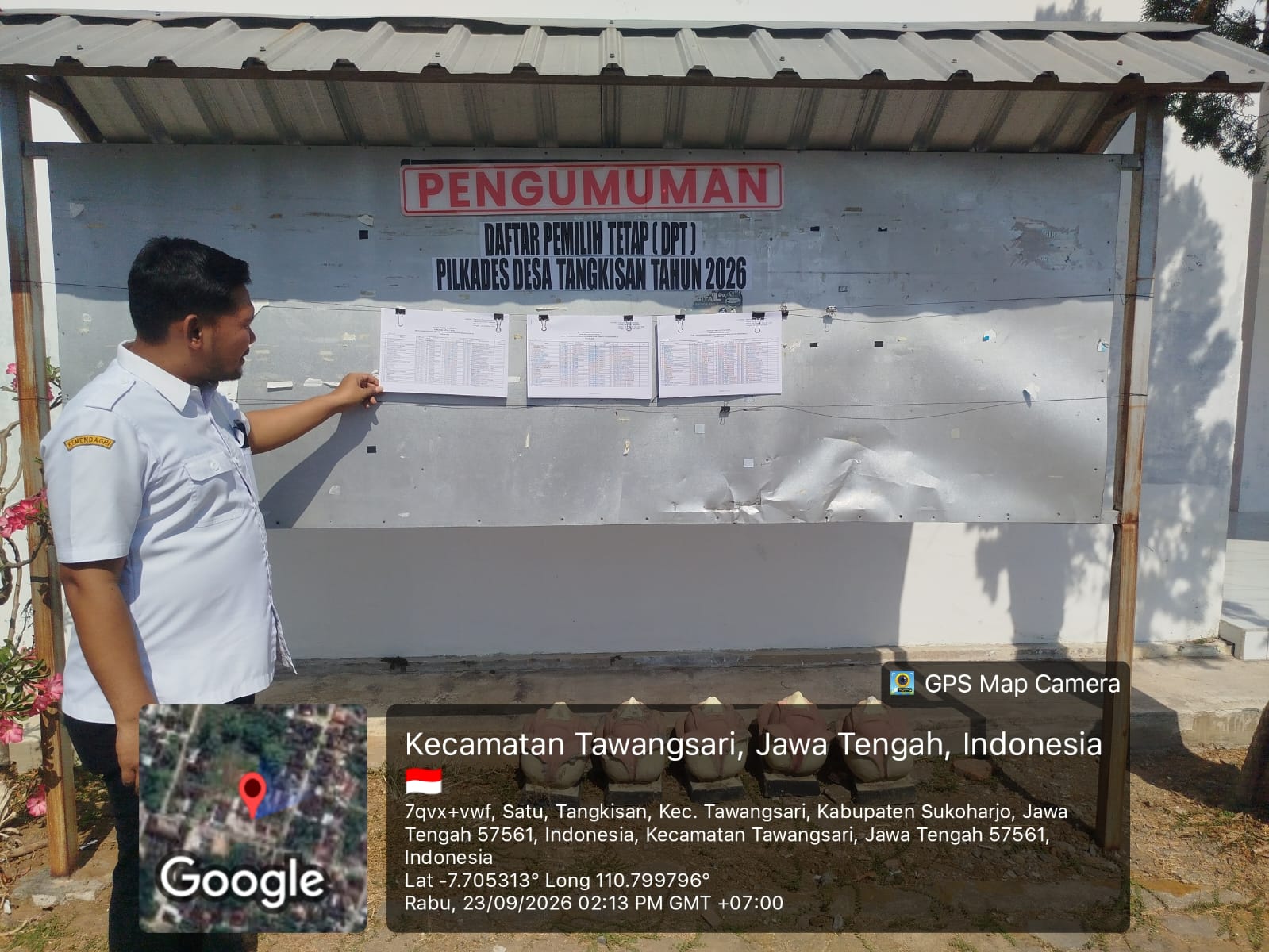 Pengumuman Daftar Pemilih Tetap (DPT)